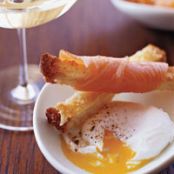 Poached Eggs with Parmesan and Smoked Salmon Toasts