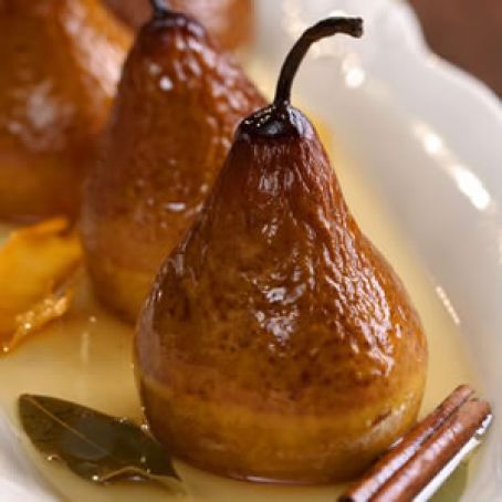 Riesling Baked Pears