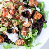 Tempeh Black Bean Taco Salad
