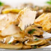 Baked Lemon Chicken with Mushroom Sauce