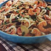 Lemony Shrimp Linguine