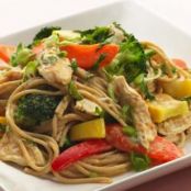 Peanut Noodles with Shredded Chicken & Vegetables