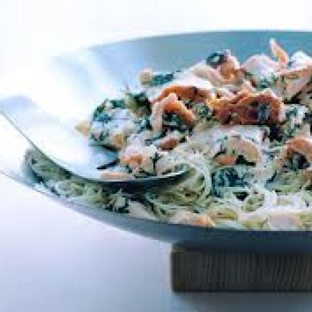 Capellini with Salmon and Lemon-Dill Vodka Sauce