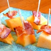 Bacon Cantaloupe Bites