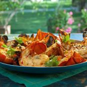 Grilled Lobster Tails with Lemon-Red Fresno Butter