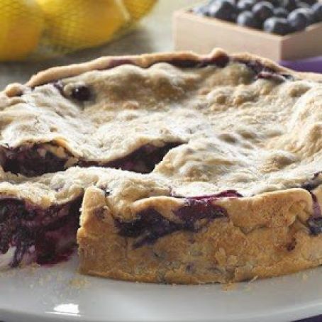 Deep Dish Lemon Blueberry Pie