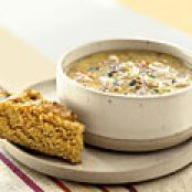 Creamy White Bean and Veggie Chorizo Soup