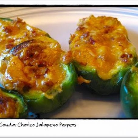 Smoked Gouda-Chorizo Jalapeno Poppers