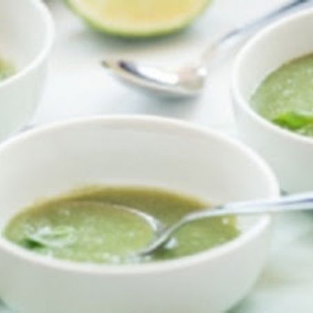 Chilled Melon Soup with Basil