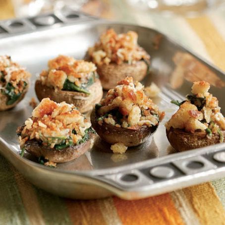 Spinach & Parmesan Stuffed Mushrooms