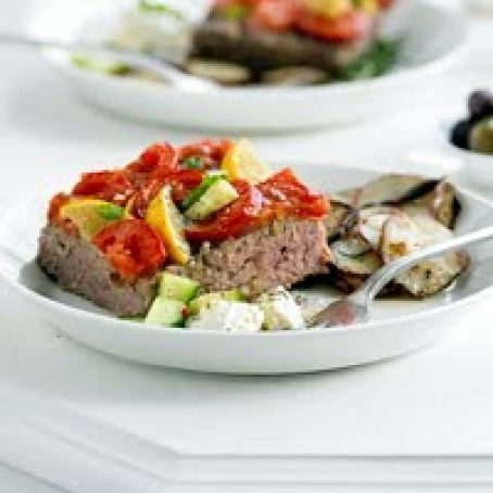 Weeknight Meat Loaf with Herbed Potatoes