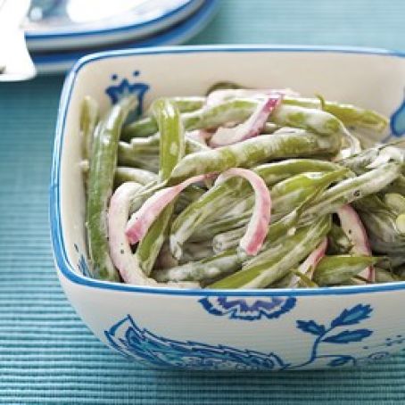 Cool and Creamy Green Bean Salad