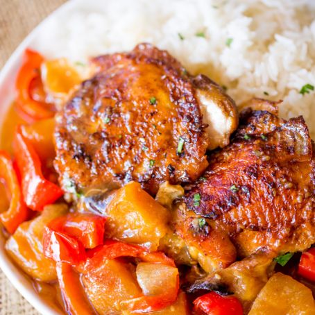 Slow Cooker Hawaiian Pineapple Chicken