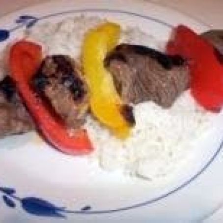 Pepper Beef Kabobs
