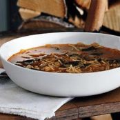 TORTILLA SOUP w/CHILIS & TOMATOES