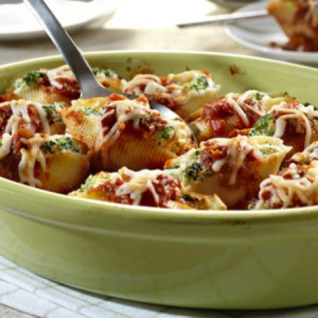 Broccoli and Cheese Stuffed Shells - Recipe.com