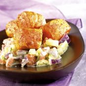 Salmon Tandoori with Yogurt Sauce