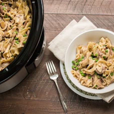 Slow Cooker Beef and Noodles