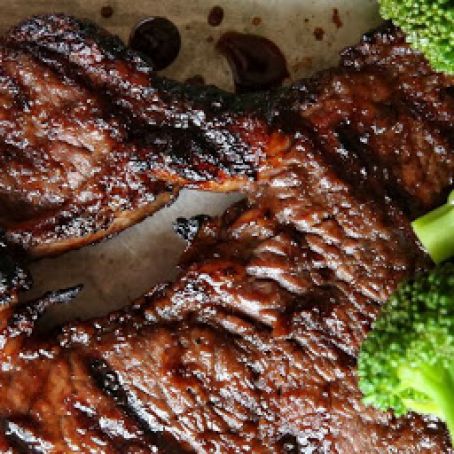 Mongolian Glazed Steak with Broccoli