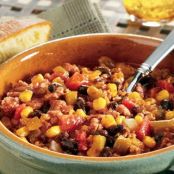 Black Bean, Corn and Turkey Chili