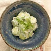 Cucumber Salad with Sour Cream and Dill