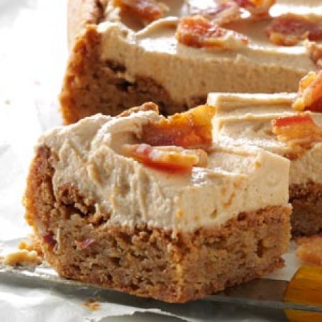 Peanut Butter & Bacon Blondies