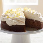 Lemon-Ginger Molasses Cake with Whipped Cream