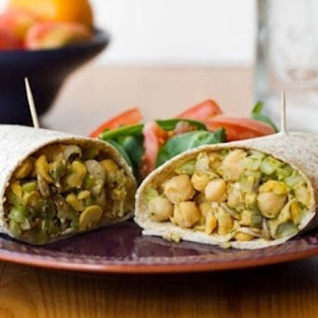 BEAN-Chickpea Salad Wraps