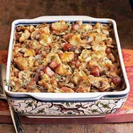 Smoky Bacon-Biscuit Stuffing