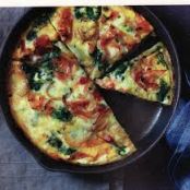 Bacon and Potato Frittata with Greens