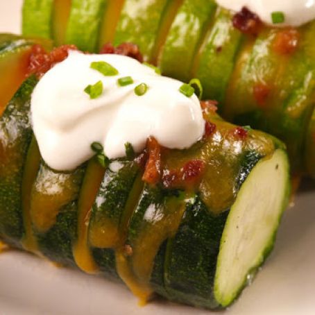 Loaded Stuffed Zucchini