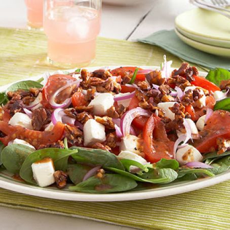 Warm Tomato-Spinach Salad
