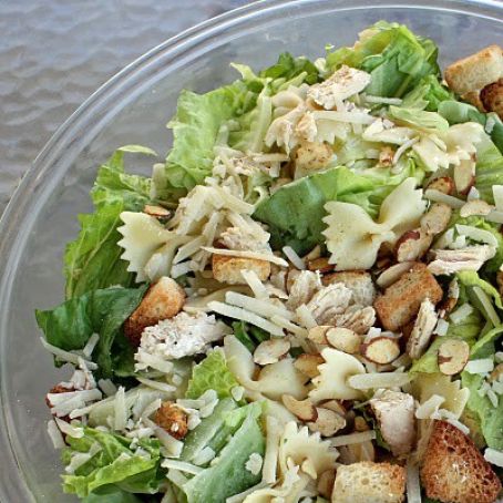 Bowtie Chicken Caesar Salad