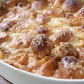 Krispy Kreme Bread Pudding with Butter Rum Sauce-Bill Nicholson's
