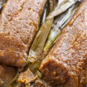 PASTELES DE MASA CON CERDO (PUERTO RICAN TARO ROOT & PLANTAIN PORK POCKETS)