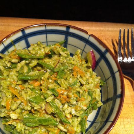 Brown Rice Salad with Citrus-Thai Basil Vinaigrette