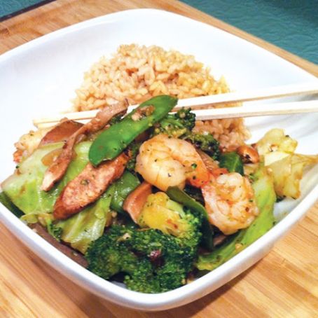 Shrimp Stirfry - skinny style