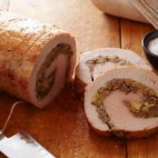 Sausage and Apple Stuffed Pork Roast