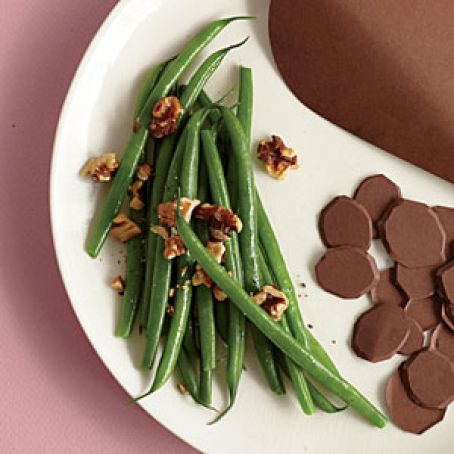 Green Beans w/Walnuts and Breadcrumbs