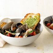 SUMMER TOMATO BOUILLABAISSE w/BASIL ROUILLE