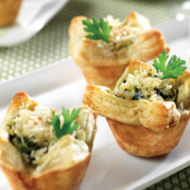 Spinach, Crab & Artichoke Mini Tarts
