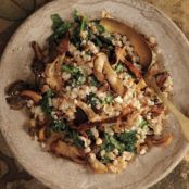 Creamy Farro Pilaf with Wild Mushrooms