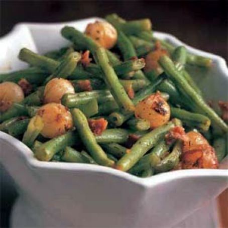 sauteed Green Beans & Onions w/Bacon