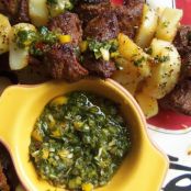Steak & Potato Alambritos With Chimichurri