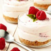 No Bake Raspberry Lemon Cheesecake