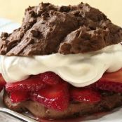 Chocolate-Strawberry Shortcakes