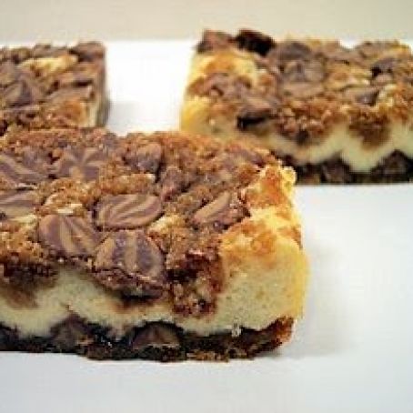 Chocolate and Peanut Butter Cheesecake Bars