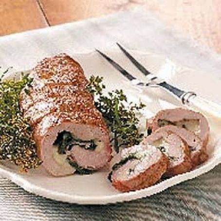 Spinach-Stuffed Pork Tenderloin Recipe