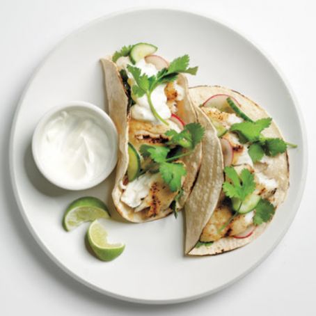 Tilapia Tacos with Cucumber Relish
