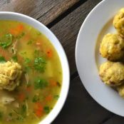 Sopa De Pollo Con Mofongo (Puerto Rican Chicken Soup)